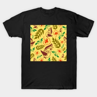 Henna Mustard Florals T-Shirt